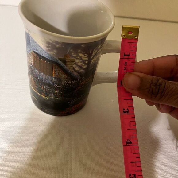 Thomas Kinkade Painter Of Light Lilac Cottage Illuminating Porcelain Mug - Picture 7 of 7